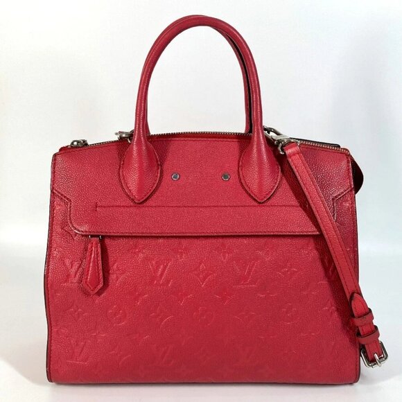 LOUIS VUITTON M42711 MonogramEmpreinte Ponneuf MM 2WAY Shoulder Bag Hand Bag - Picture 1 of 15
